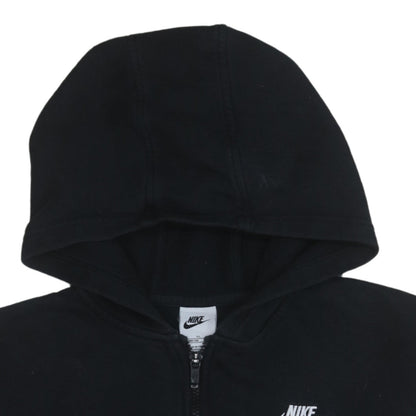 Nike Boys Black Full Zip Fleece Hoodie XL Logo Hooded Sweatshirt