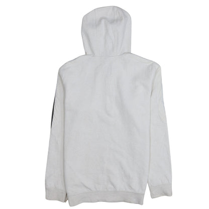 Mens UK Size S adidas White 1/2 Zip Hoodie