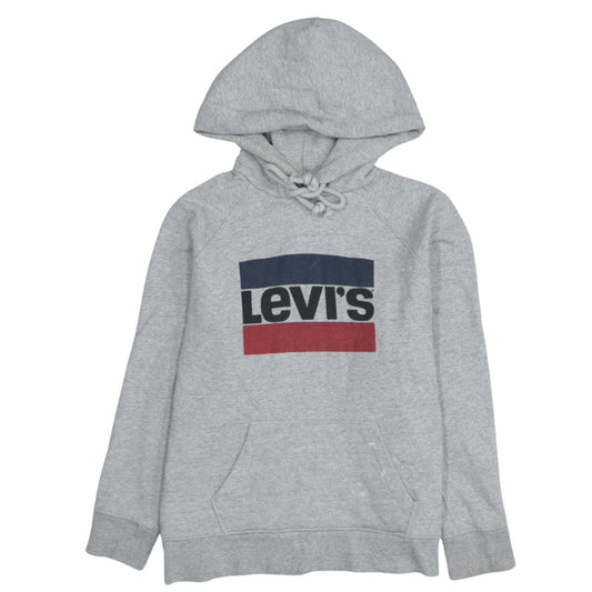 Womens UK Size L Levi's Grey Pullover Hoodie