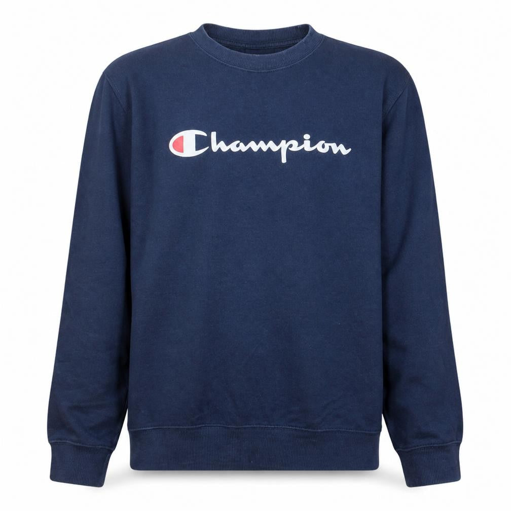 Mens UK Size M Champion Blue Pullover Sweatshirt