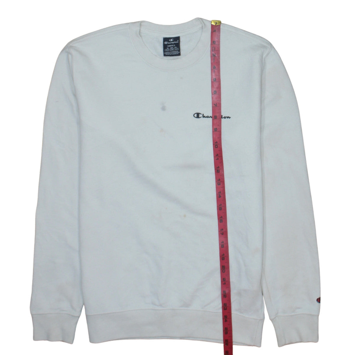 Mens UK Size S Champion White Pullover Sweatshirt