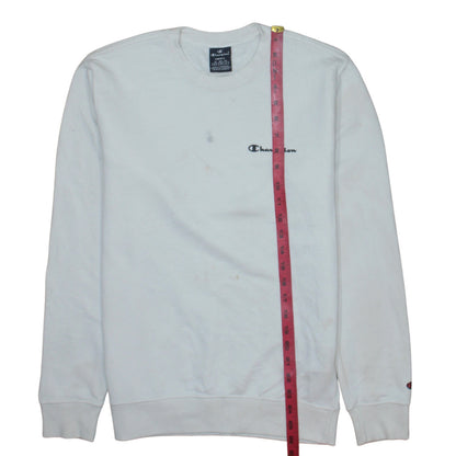 Mens UK Size S Champion White Pullover Sweatshirt