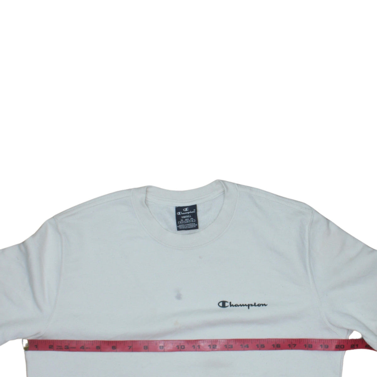 Mens UK Size S Champion White Pullover Sweatshirt