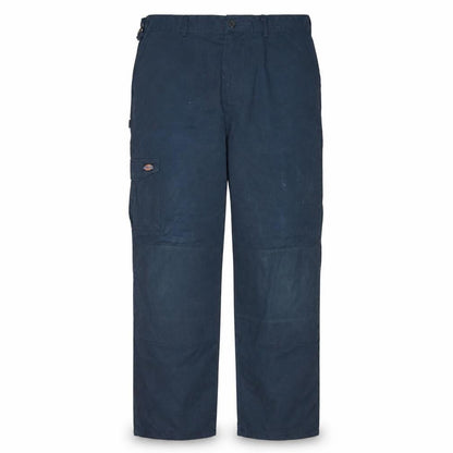 Dickies Redhawk Men Blue Cargo Workwear Trousers 40 Regular Cotton Blend