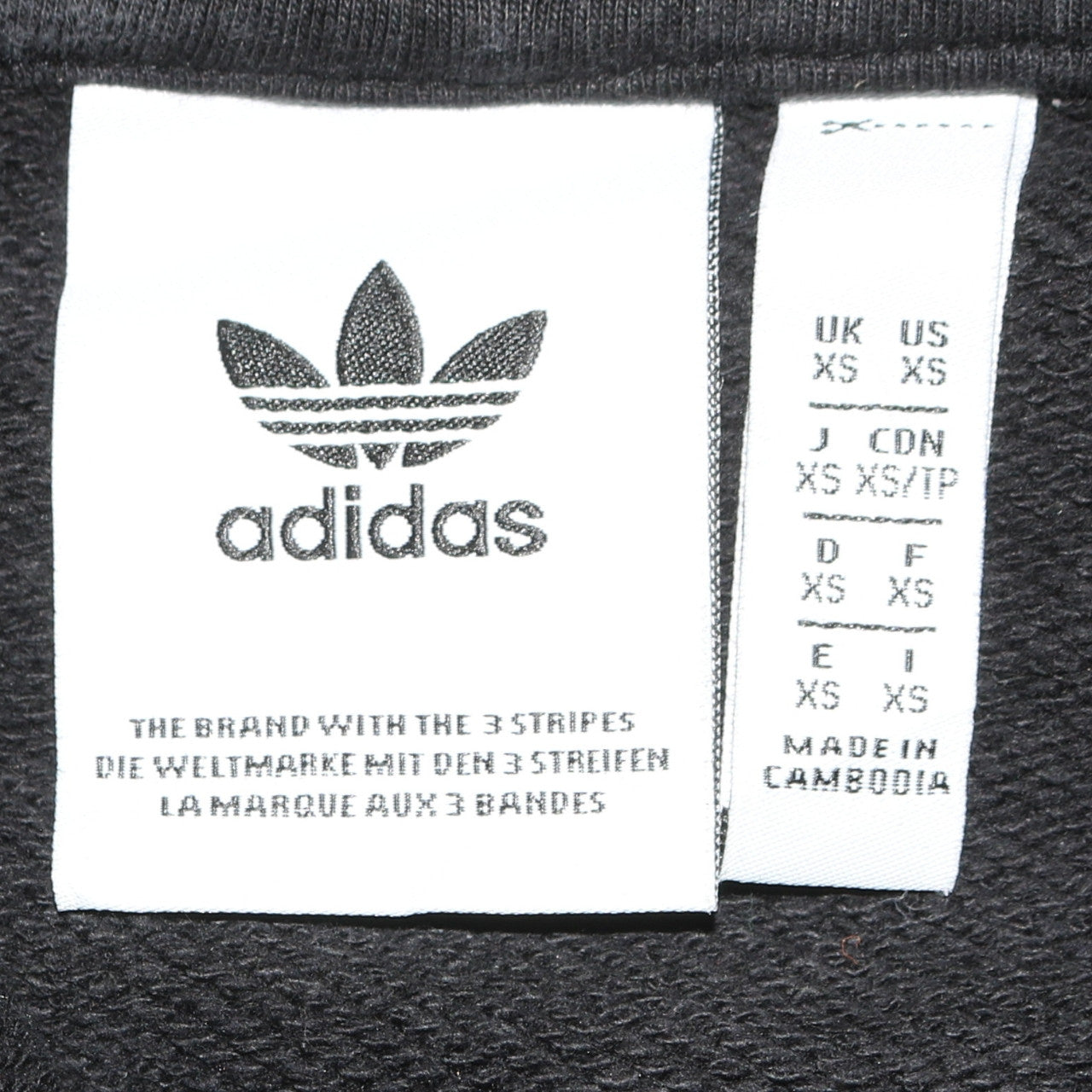 Mens UK Size XS adidas Black Pullover Hoodie