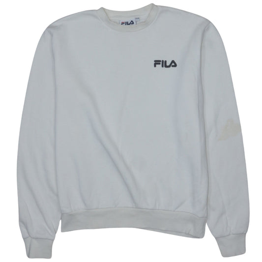 Womens UK Size XS FILA White Pullover Sweatshirt