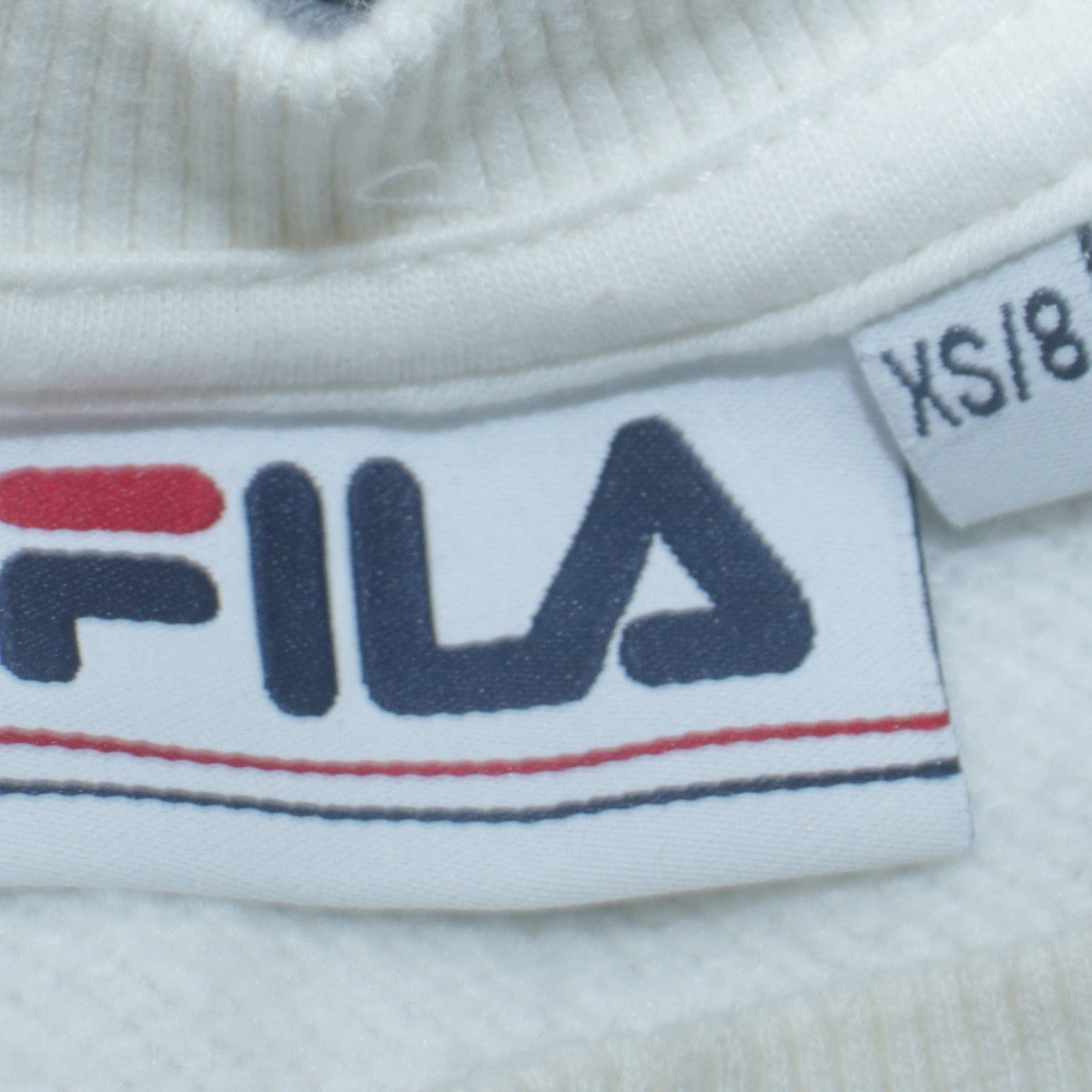 Womens UK Size XS FILA White Pullover Sweatshirt