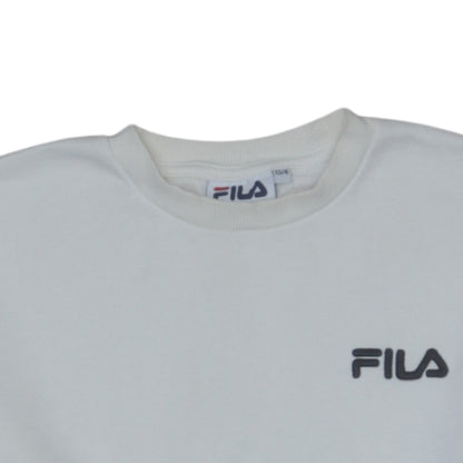 Womens UK Size XS FILA White Pullover Sweatshirt