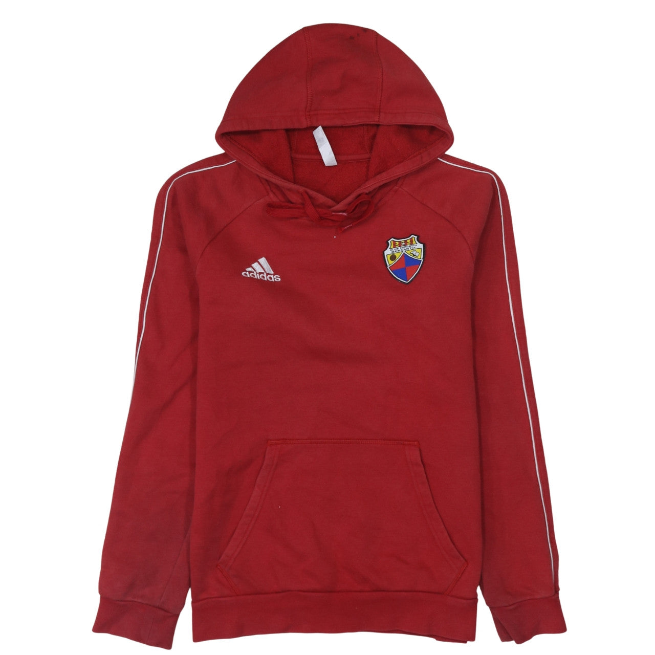 Mens UK Size S adidas Red Pullover Hoodie