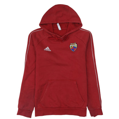 Mens UK Size S adidas Red Pullover Hoodie