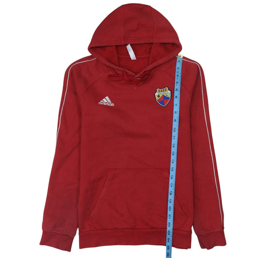 Mens UK Size S adidas Red Pullover Hoodie