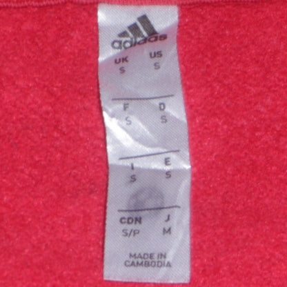 Mens UK Size S adidas Red Pullover Hoodie