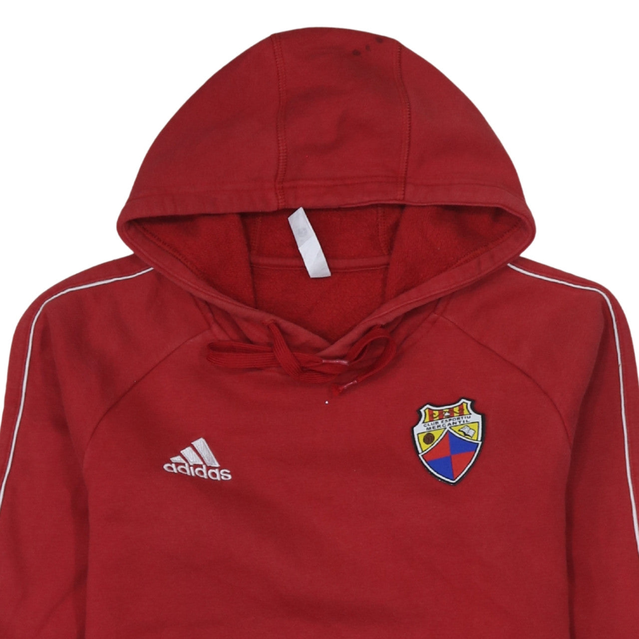 Mens UK Size S adidas Red Pullover Hoodie