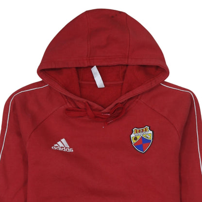 Mens UK Size S adidas Red Pullover Hoodie