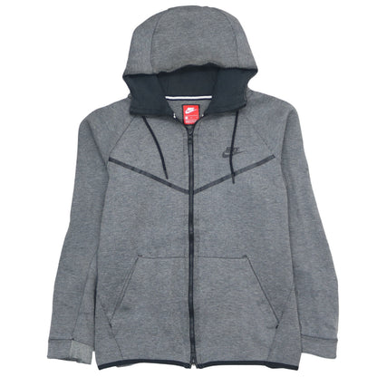 Mens UK Size L Nike Grey Full Zip Hoodie