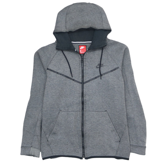 Mens UK Size L Nike Grey Full Zip Hoodie