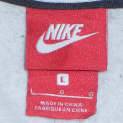 Mens UK Size L Nike Grey Full Zip Hoodie