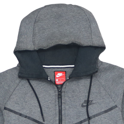 Mens UK Size L Nike Grey Full Zip Hoodie