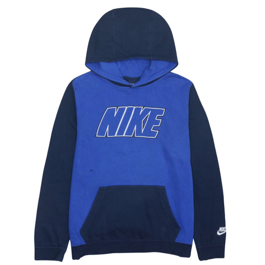 Nike Boys Blue Pullover Hoodie XL 13-15 Years Graphic Logo Fleece
