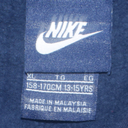 Nike Boys Blue Pullover Hoodie XL 13-15 Years Graphic Logo Fleece