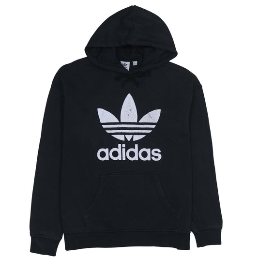 Womens UK Size 12 adidas Black Pullover Hoodie