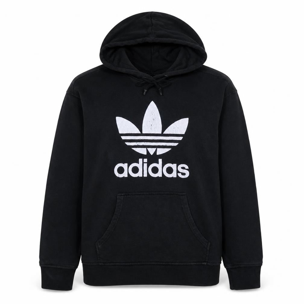 Womens UK Size 12 adidas Black Pullover Hoodie
