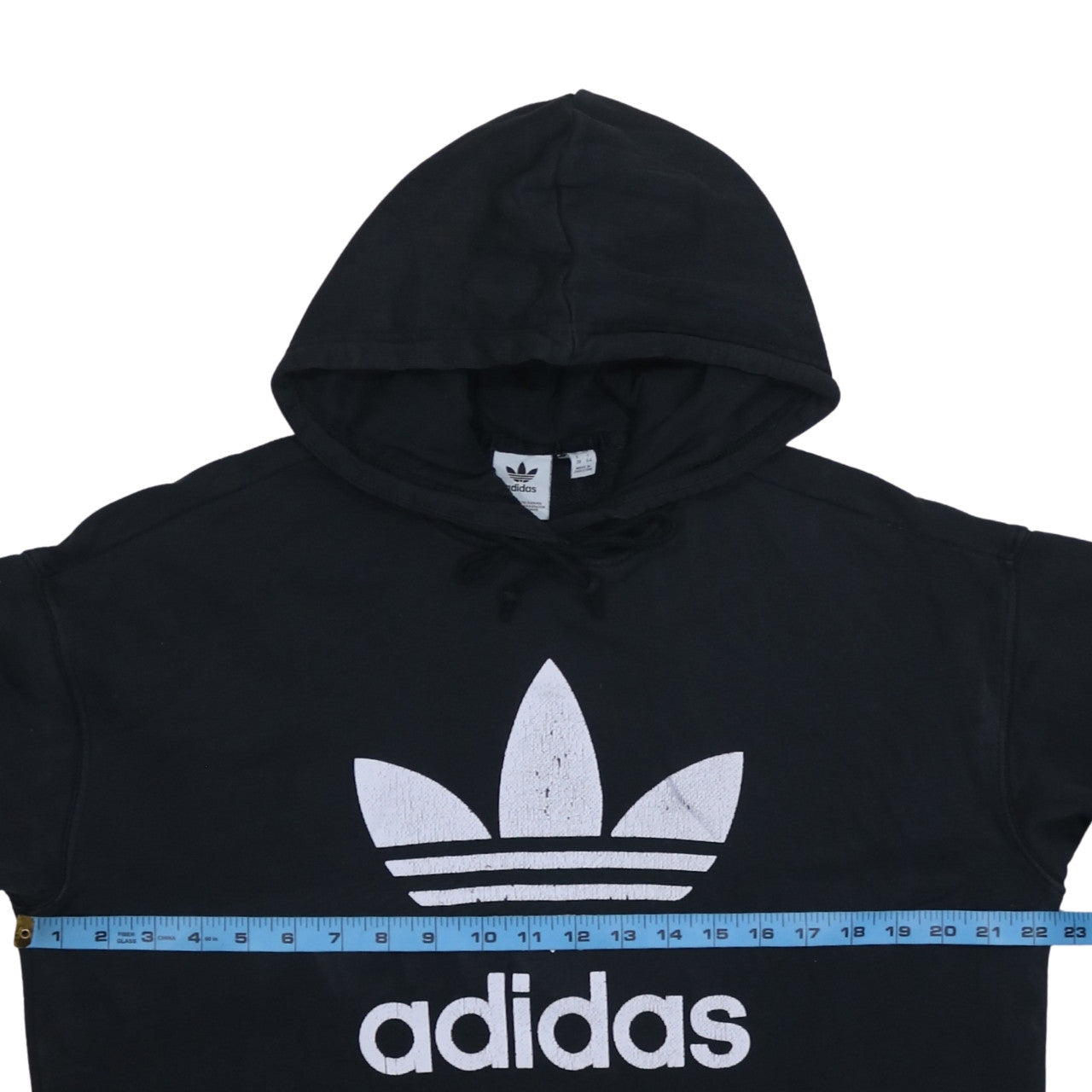 Womens UK Size 12 adidas Black Pullover Hoodie