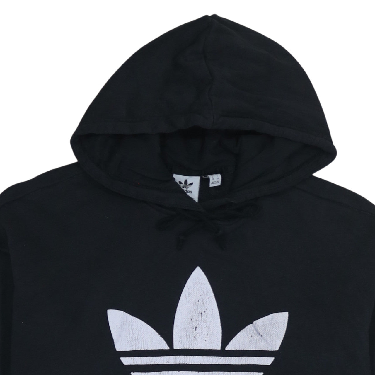 Womens UK Size 12 adidas Black Pullover Hoodie