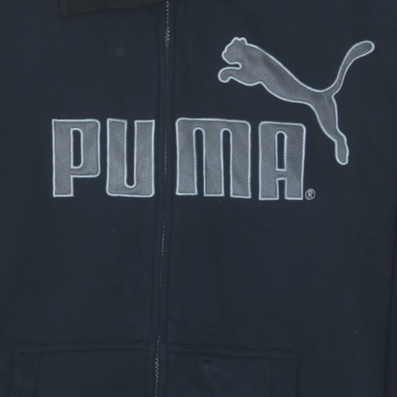 Mens UK Size XL PUMA Black Full Zip Hoodie