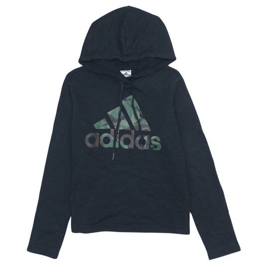 Womens UK Size M adidas Black Pullover Hoodie