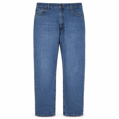 Mens UK Size L Wrangler Relaxed Fit Straight Blue Jeans