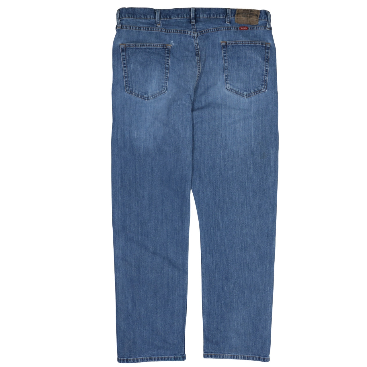 Mens UK Size L Wrangler Relaxed Fit Straight Blue Jeans