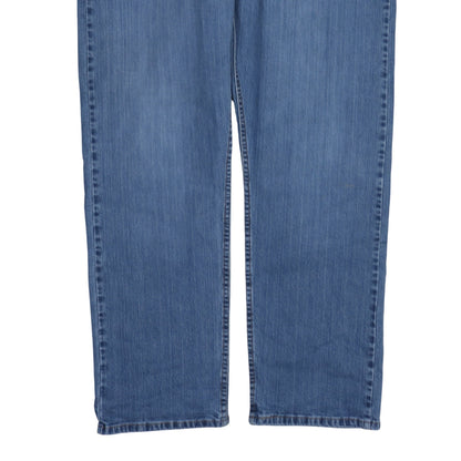 Mens UK Size L Wrangler Relaxed Fit Straight Blue Jeans