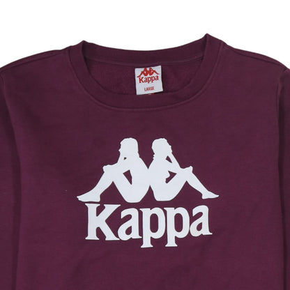 Mens UK Size L Kappa Purple Pullover Sweatshirt