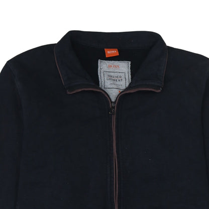 Hugo Boss Men's Black XL Basic Full Zip Cotton Activewear Jacket