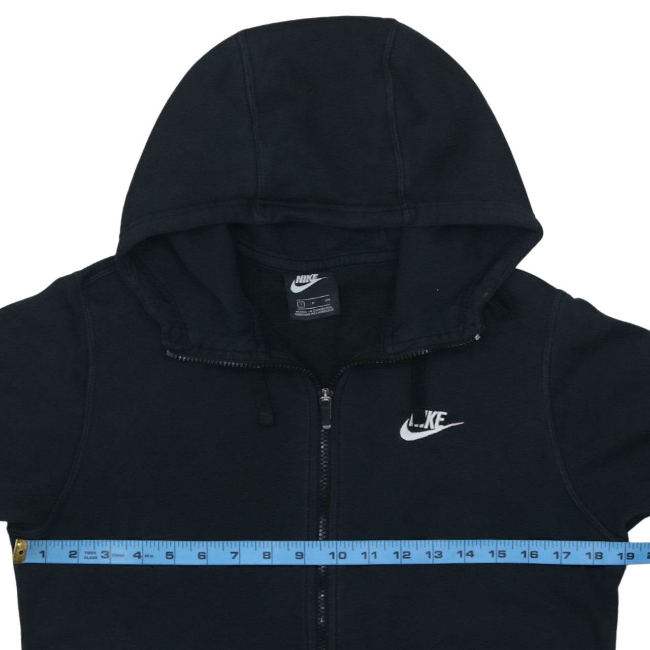 Mens UK Size S Nike Black Full Zip Hoodie
