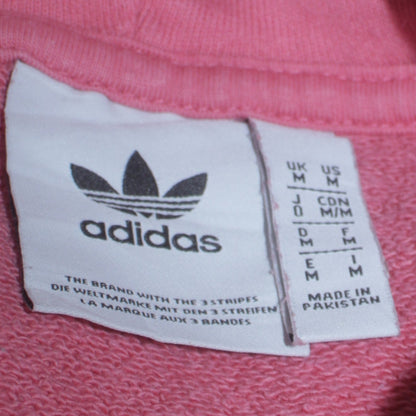 Mens UK Size M adidas Pink Pullover Hoodie