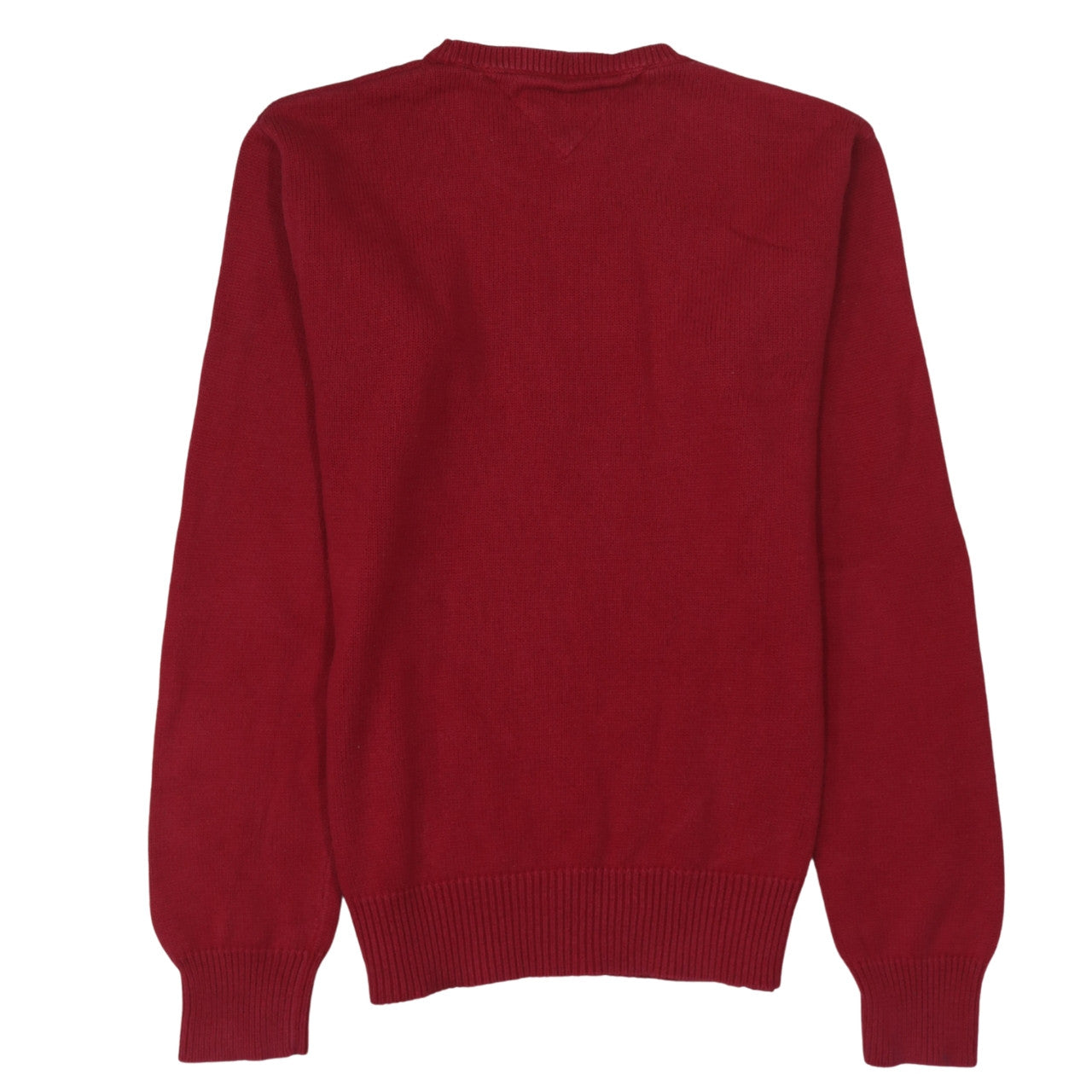 Mens UK Size S Tommy Hilfiger Denim Red Pullover Jumper