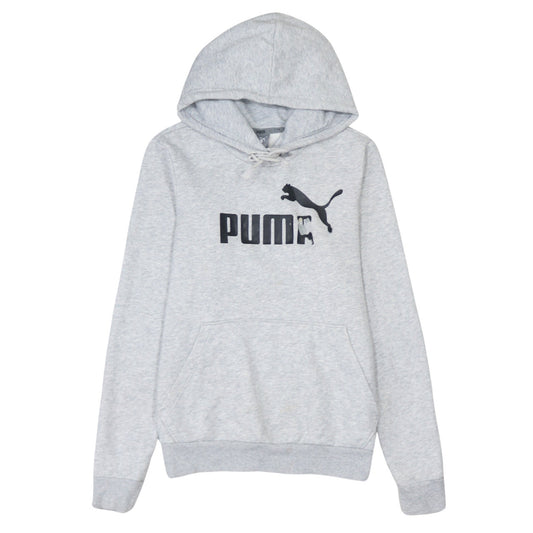 Womens UK Size XS PUMA Grey Pullover Hoodie