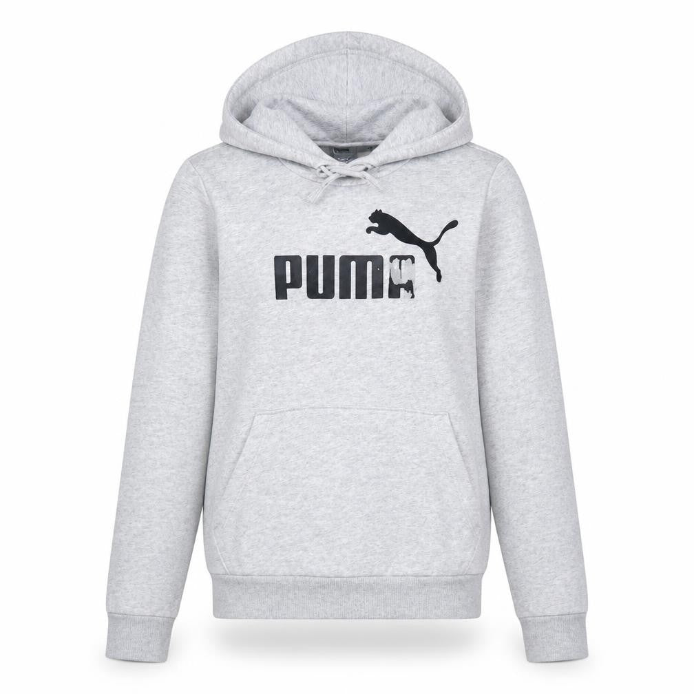 Womens UK Size XS PUMA Grey Pullover Hoodie