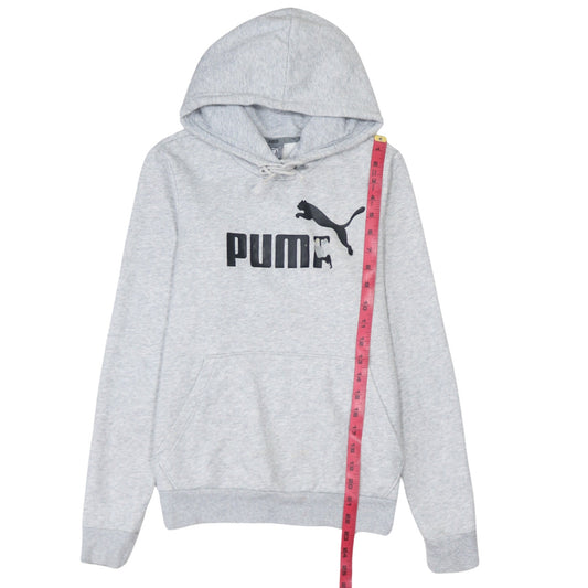 Womens UK Size XS PUMA Grey Pullover Hoodie