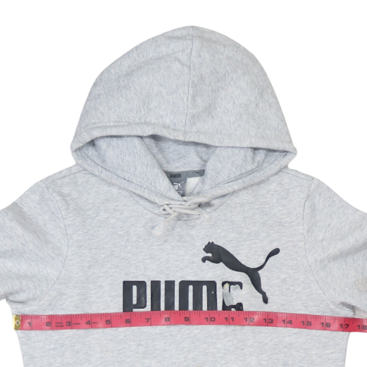 Womens UK Size XS PUMA Grey Pullover Hoodie