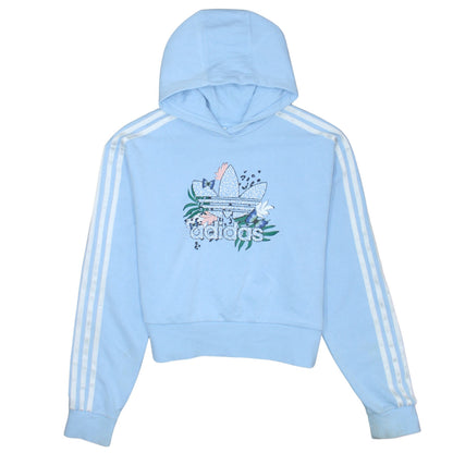 Girls UK Size 13-14 Years adidas Blue Pullover Hoodie