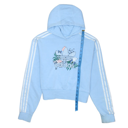 Girls UK Size 13-14 Years adidas Blue Pullover Hoodie