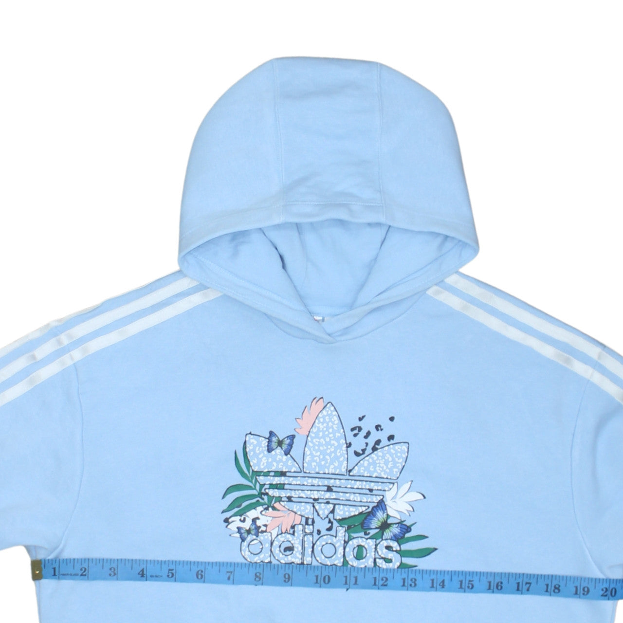 Girls UK Size 13-14 Years adidas Blue Pullover Hoodie