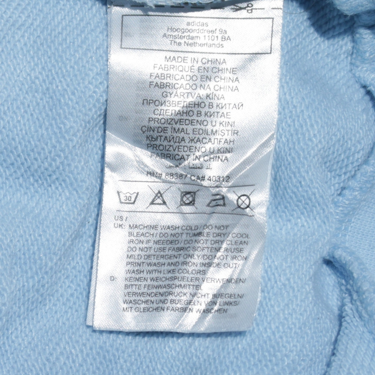 Girls UK Size 13-14 Years adidas Blue Pullover Hoodie