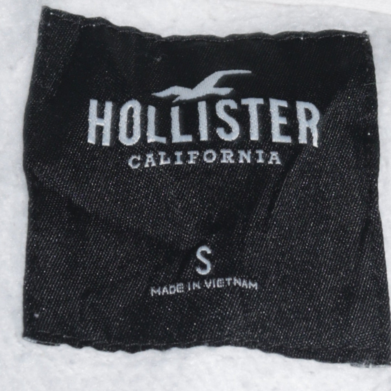 Mens UK Size S Hollister White Pullover Hoodie