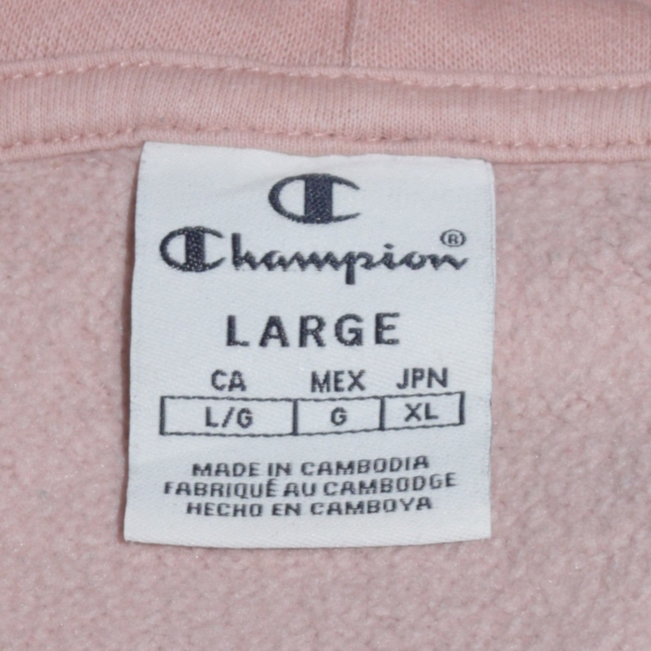 Womens UK Size L Champion Multicoloured Pullover Hoodie