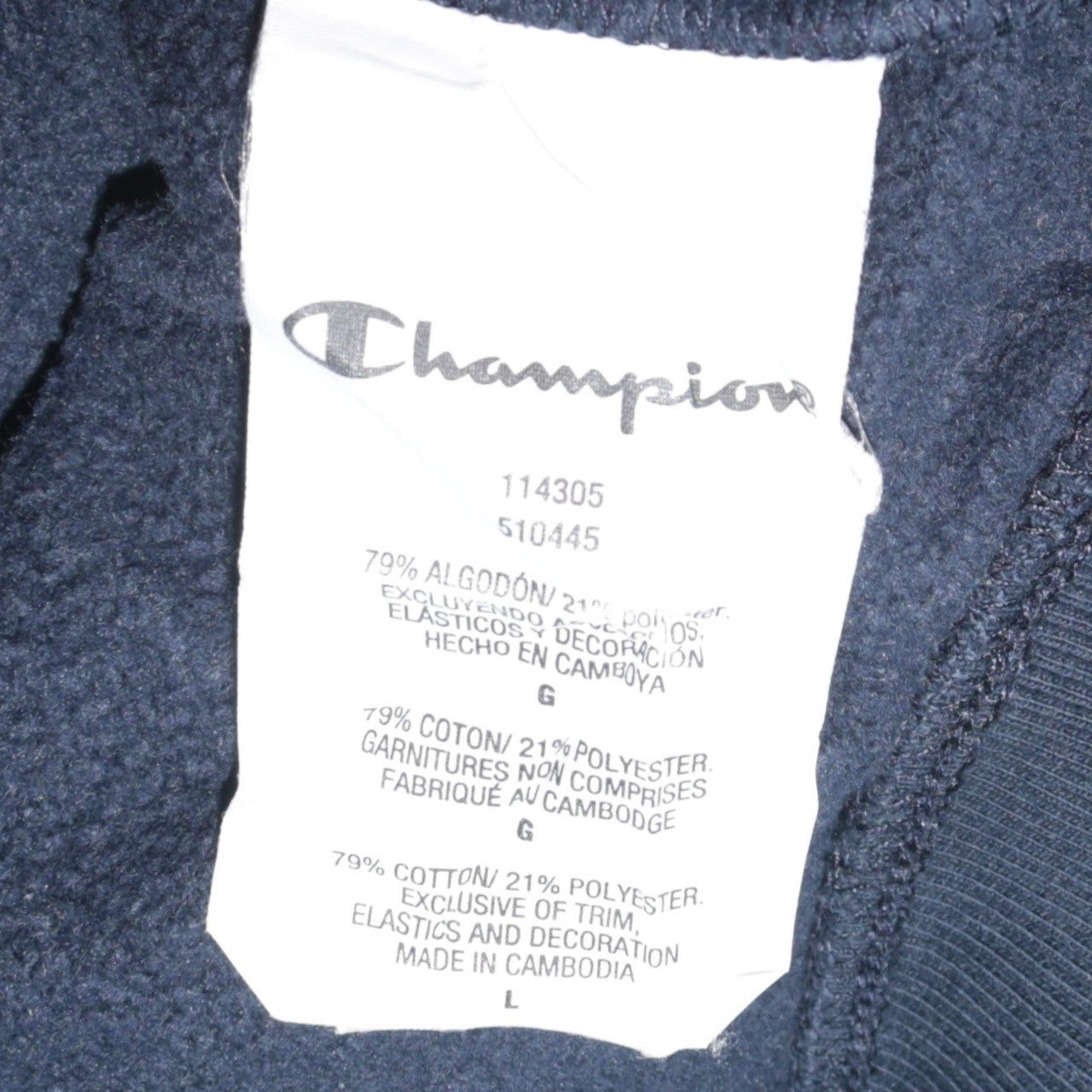 Womens UK Size L Champion Multicoloured Pullover Hoodie