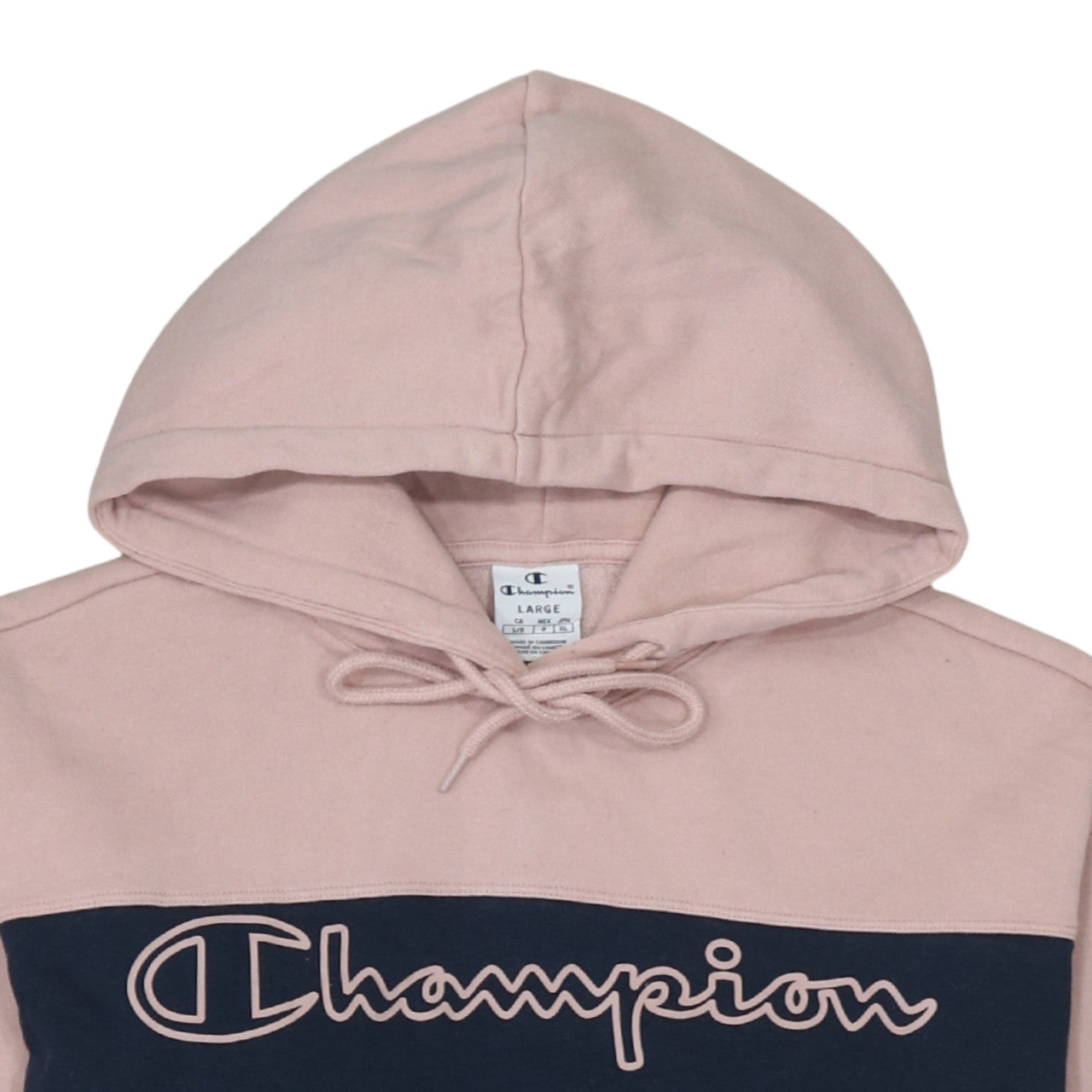 Womens UK Size L Champion Multicoloured Pullover Hoodie